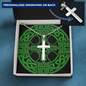 ☘️ PERSONALIZED Irish Cross Ball Chain Necklace ☘️