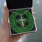 ☘️ PERSONALIZED Irish Cross Ball Chain Necklace ☘️