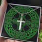 ☘️ PERSONALIZED Irish Cross Ball Chain Necklace ☘️