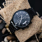 PERSONALIZED Black Chronograph Watch