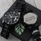 PERSONALIZED Black Chronograph Watch