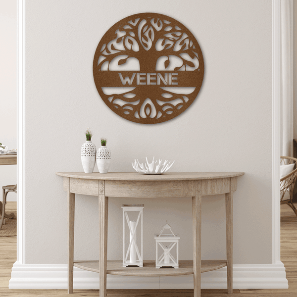 ☘️ PERSONALIZED Irish Tree of Life Metal Wall Art☘️