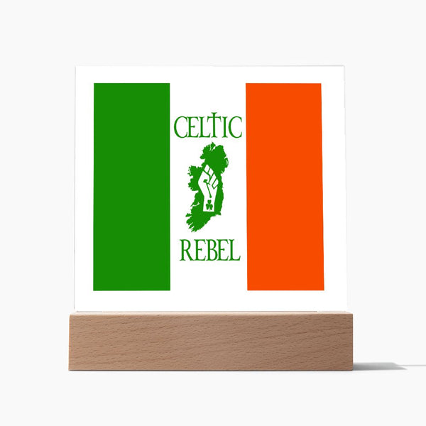☘️ Celtic Rebel Square Acrylic Plaque ☘️