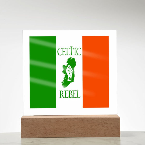 ☘️ Celtic Rebel Square Acrylic Plaque ☘️