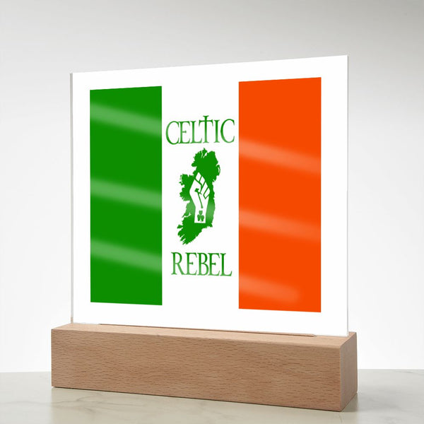 ☘️ Celtic Rebel Square Acrylic Plaque ☘️