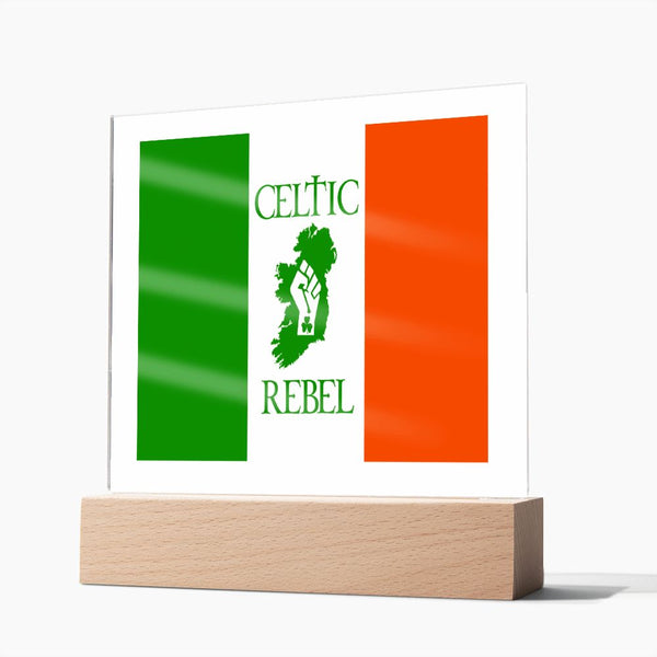 ☘️ Celtic Rebel Square Acrylic Plaque ☘️