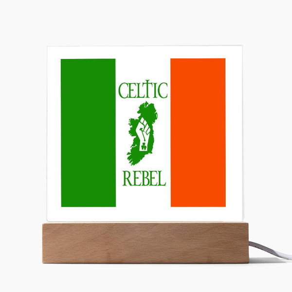 ☘️ Celtic Rebel Square Acrylic Plaque ☘️