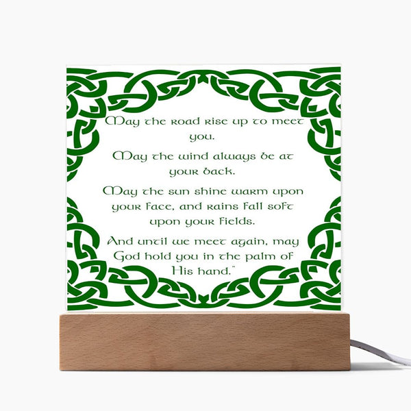 ☘️ May The Road Rise Up To Meet You Square Acrylic Plaque ☘️