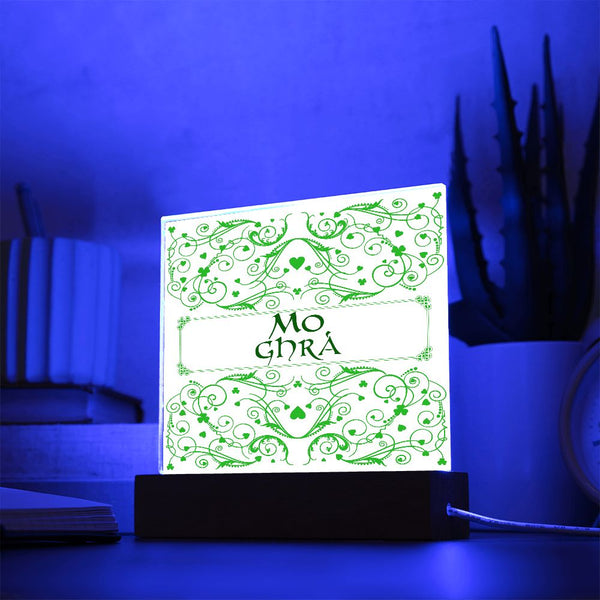 ☘️ My Love (Mo Ghrá in Irish) Acrylic Square Plaque ☘️