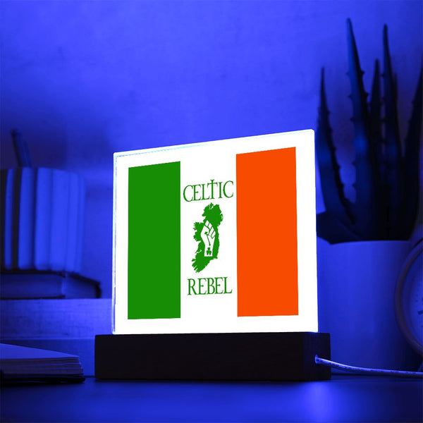 ☘️ Celtic Rebel Square Acrylic Plaque ☘️