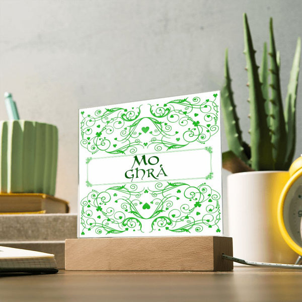 ☘️ My Love (Mo Ghrá in Irish) Acrylic Square Plaque ☘️