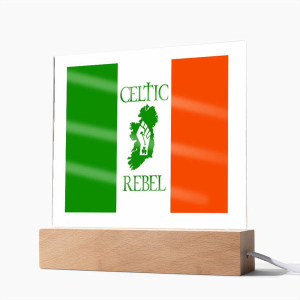 ☘️ Celtic Rebel Square Acrylic Plaque ☘️