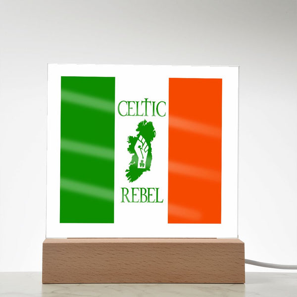 ☘️ Celtic Rebel Square Acrylic Plaque ☘️