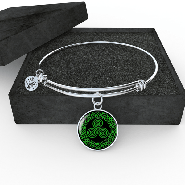 ☘️ Irish Triskele Bangle Bracelet ☘️