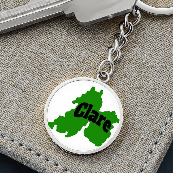 County Clare Graphic Circle Keychain