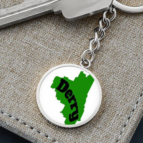 County Derry Graphic Circle Keychain
