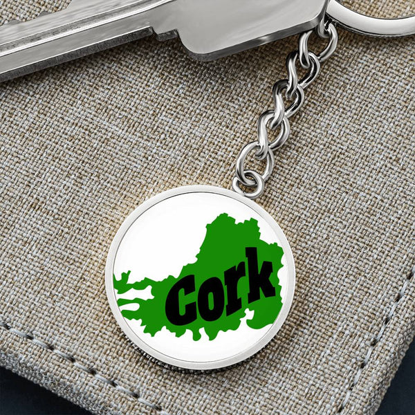 County Cork Graphic Circle Keychain