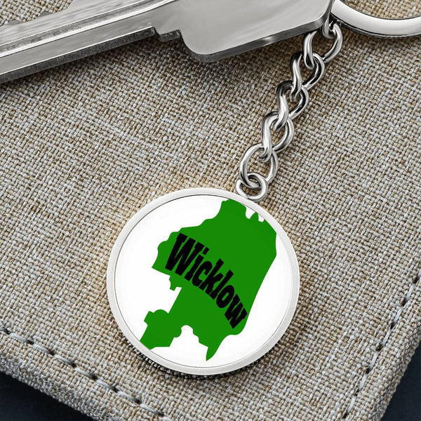 County Wicklow Graphic Circle Keychain