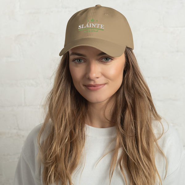 ☘️ Sláinte...Irish & Proud Embroidered Unisex Classic Cap ☘️