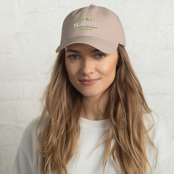 ☘️ Sláinte...Irish & Proud Embroidered Unisex Classic Cap ☘️