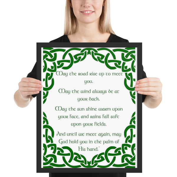 ☘️ May The Road Rise Up To Meet You Framed Poster ☘️