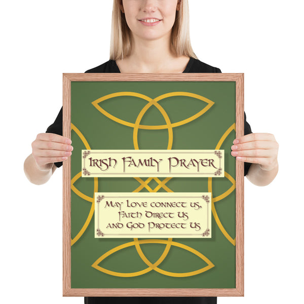 ☘️ Irish Family Prayer Framed Poster ☘️