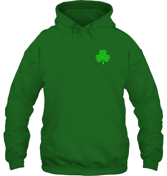 Irish By Blood....American By Birth (Back Print With Shamrock Front Print)