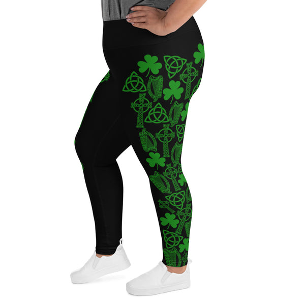 ☘️ Irish Celtic Symbols Plus Size Leggings ☘️